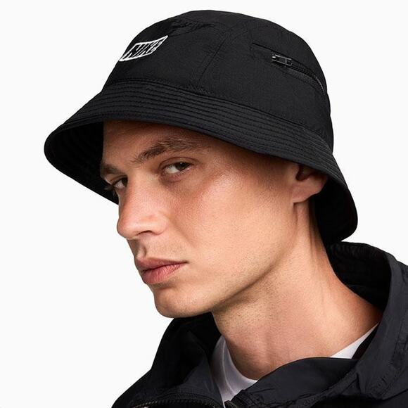 Nike Apex Bucket Hat Adult Unisex Black White Size Small S Pocket FQ3277 010 NEW - Picture 9 of 9